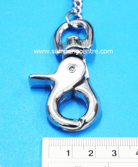 พวงกุญแจก้ามปูมีโซ่ no:031 (6 ชิ้น),  Hook keychains with shackles no:031 (6 pieces) ราคา ถูกที่สุด ดีลบีเคเค แกลเลอรีภาพที่ 3