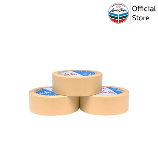 LOUIS TAPE เทปกาว กระดาษกาวในตัว ปิดกล่อง 1 1/2 นิ้ว x 25 หลา (8 ม้วน/แพ็ค)