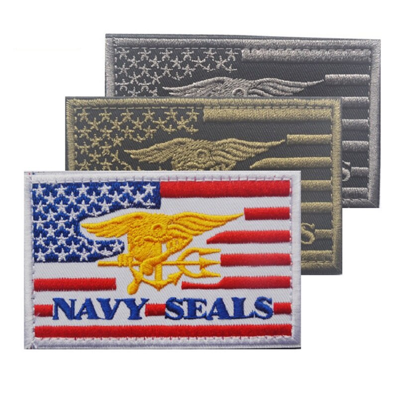 Navy Seal ทีม Trident Eagle Us Badge Patch Navy Seals Trident ปักทหาร Patchamerica Br