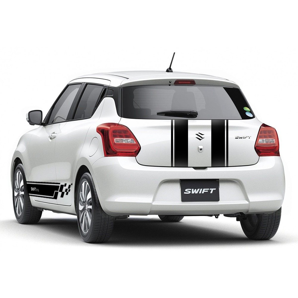 สติ๊กเกอร์ ติดข้างรถ คาดข้างรถ ซูซูกิ สวิฟท์ แต่ง อุปกรณ์แต่งรถ รถแต่ง รถซิ่ง SUZUKI SWIFT Stickers - รูปที่ 4