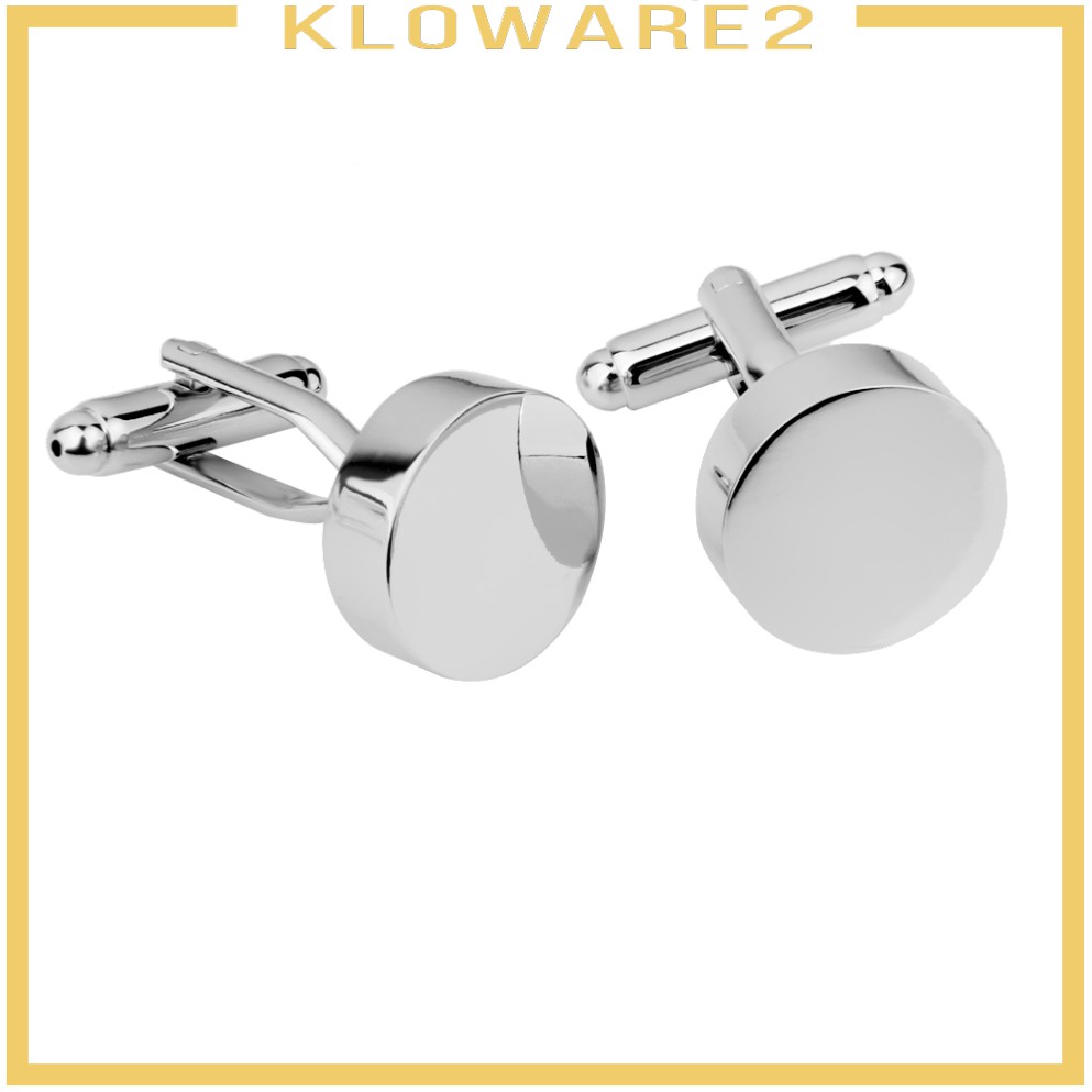[KLOWARE2] กระดุมข้อมือ ทรงกลม เครื่องประดับ ของขวัญงานแต่งงาน สําหรับผู้ชาย