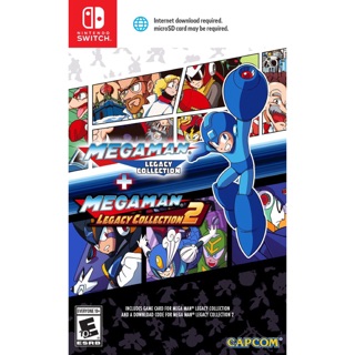 แผ่นเกมส์ Nintendo Switch : Megaman Legacy Collection 1+2