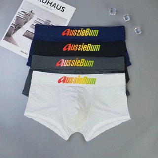 🔥พร้อมส่ง🔥กางเกงในชาย AUSSIEBUM ทรงTrunk ผ้าไนลอน