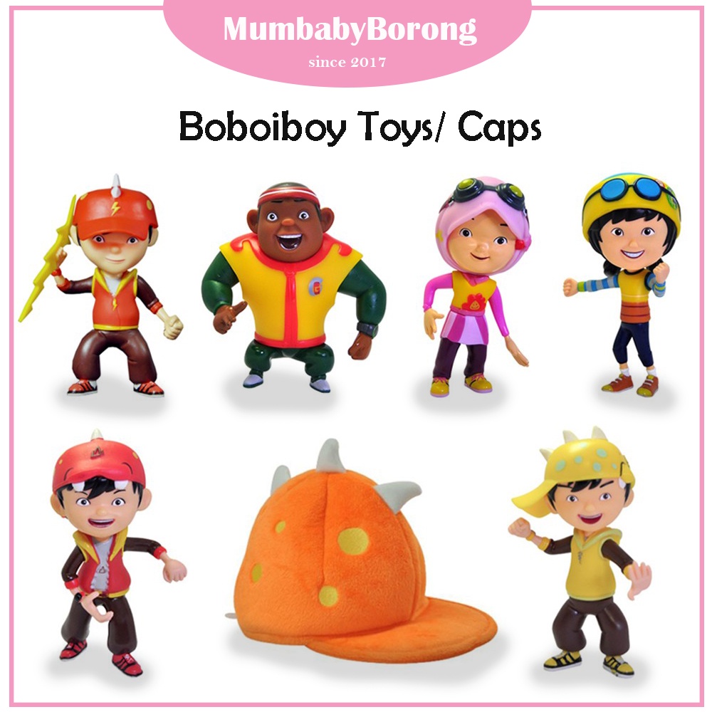 Mb Boboiboy หมวกสายฟ้า สีส้ม ของเล่นสําหรับเด็ก (แบบสุ่มแบบ)