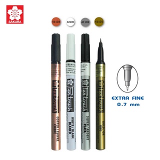 ปากกา Sakura Paint Marker XPSK ชนิดหัวกลม ปากกาเพ้นท์ หัวเข็ม เขียนเหล็ก เขียนยาง ขนาดเส้น 0.7 mm. จำนวน 1แท่ง พร้อมส่ง