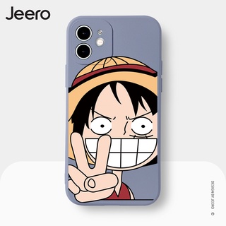 JEERO เคสไอโฟน เคสซิลิโคนนุ่มขอบเหลี่ยมกันกระแทกลายการ์ตูนอนิเมะตลก เคสโทรศัพท์ Compatible for iPhone 13 12 11 Pro Max SE 2020 X XR XS 8 7 6 6S Plus xsmax 6splus 7plus 8plus พลัส HFC243