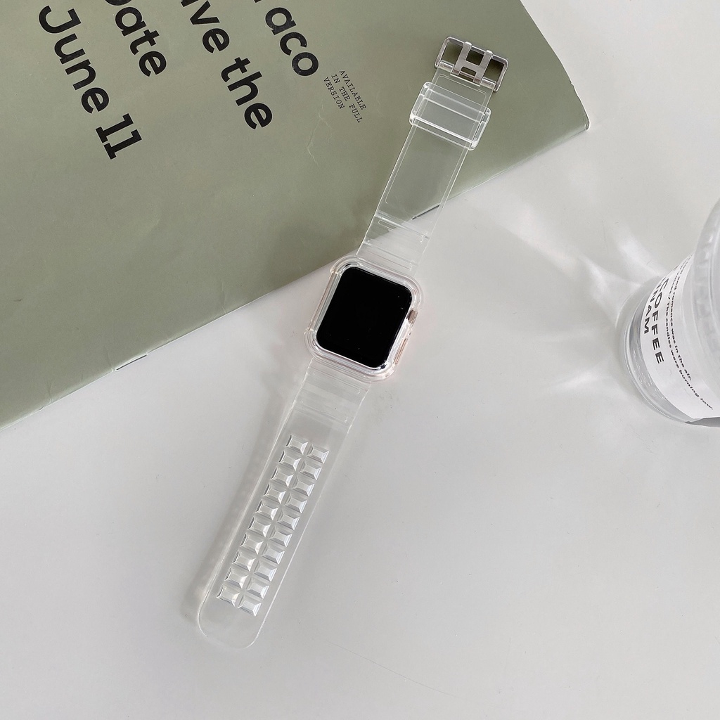 Discoloration Silicone Sports Strap for Apple Watch Band Series 6 5 4