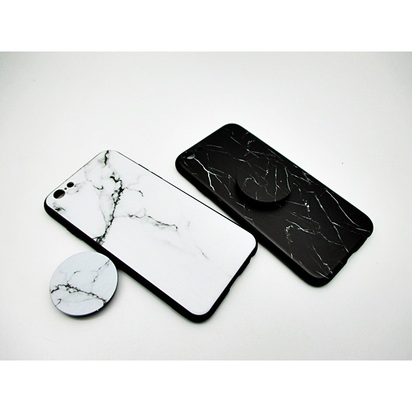 เคสไอโฟน 5/5se/5s 6/6S  #iphone7/8 #Iphone7plus/8plus ลายหินอ่อนมีPop socket