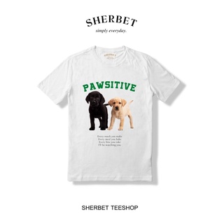 sherbettee|เสื้อยืดลาย pawsitive