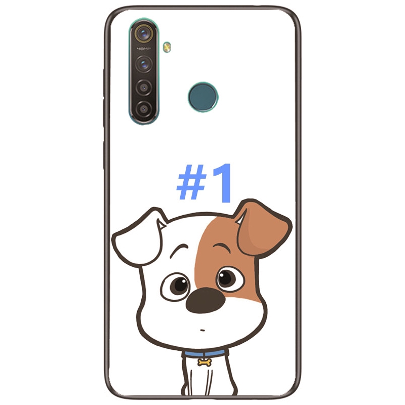 เคสโทรศัพท์พิมพ์ลายการ์ตูนสุนัขน่ารักสําหรับ oppo realme 5 pro/xt/x2/k5/x lite/realme q lite tpu #8