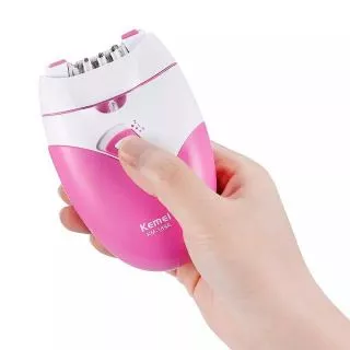 Kemei Km-189A เครื่องถอนขนไร้สาย ที่ถอนขน เครื่องกำจัดขน พร้อมไฟฉายในตัว ชาร์จไฟ USB พกพาสะดวก