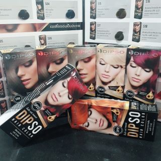 สีผม ดิ๊พโซ่ คัลเลอร์แฮร์ dipso ครีมเปลี่ยนสีผม ยาย้อมผม 110 g สูตรปราศจากแอมโมเนีย ไม่ฉุนไม่แสบหัว กลิ่นหอม