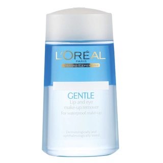 [ของแท้ 100%] L’oreal Gentle Lip and Eye Make-Up Remover 125 ml.