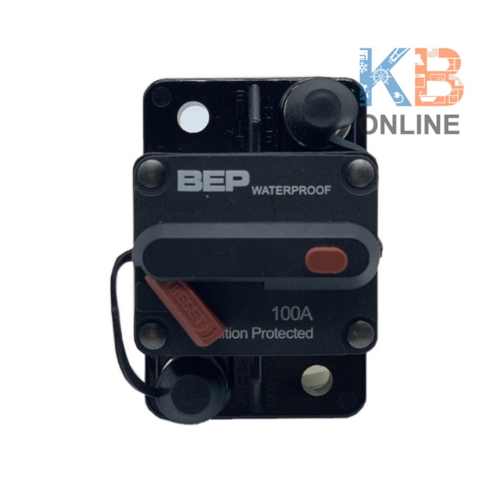 BEP เบรกเกอร์กันดูด แบบลอย 100A BEP Circuit Breaker H/D Reset Surf Mnt 100A