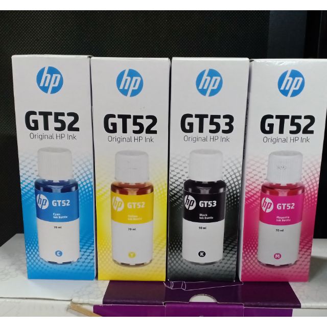 น้ำหมึกเติมเทียบเท่า HP GT52 สำหรับเติมเครื่อง HP ที่เป็นแทงค์