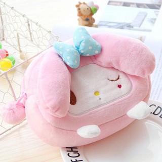 กระเป๋าใส่เครื่องสำอางค์ Sanrio Character ทรงกลม ขนนุ่ม มี4ลาย