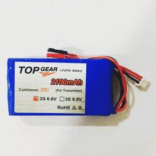 TOPGUN 2100mAh 6.6V สำหรับ Futaba 6J 8J 10J 14SG 16SZ 18SZ / 3PV 4PV 4PX 7PX 4PL 4GRS RC4GS Rc6GS แบตเตอรี่ใส่รีโมท