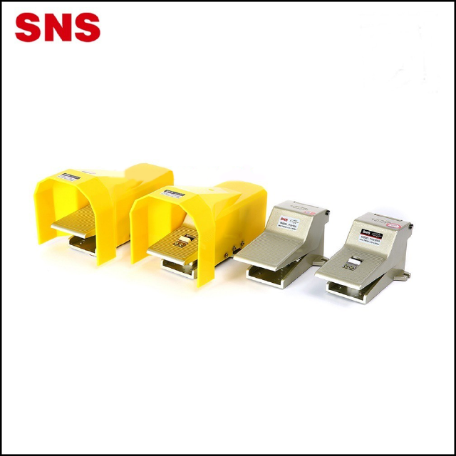 FOV ฟุ๊ตวาล์วขาเหยียบลมนิวเมติกส์  FOOT VALVE 5/2 PORT - A=Self Locking (เหยียบแล้วล๊อก) - C=Cover (มีการ์ดป้องก้น)