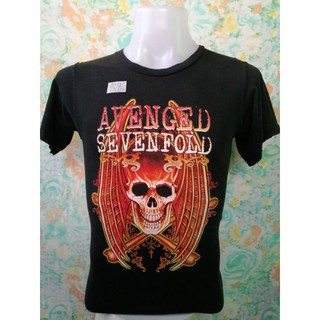 เสื้อ วง A7X  ลายหน้าดือดๆ สายวินเทจ ป้ายบินงานเอเซีย