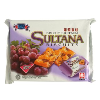 ซัลตานาเคิร์กบิสกิตลูกเกด 136กรัม Saltana Kirk Raisin Biscuits 136g.