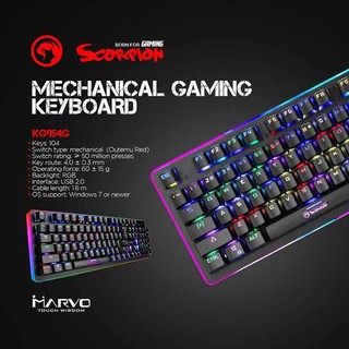 MARVO KG954G RGB Mechanical Gaming Keyboard