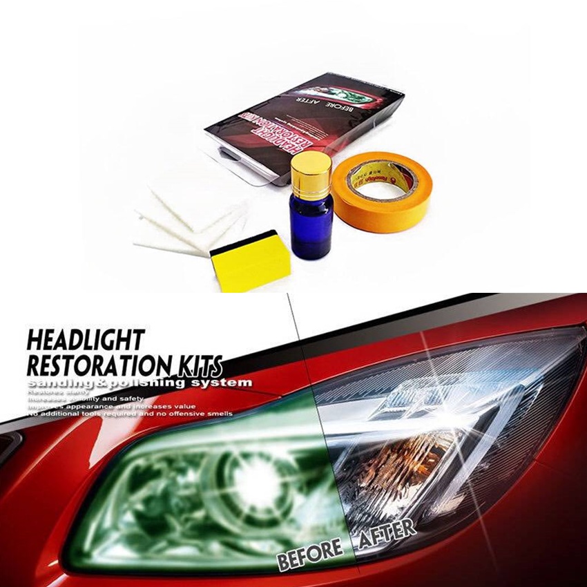 น้ำยาทําความสะอาดไฟหน้ารถยนต์ car headlight cleaner