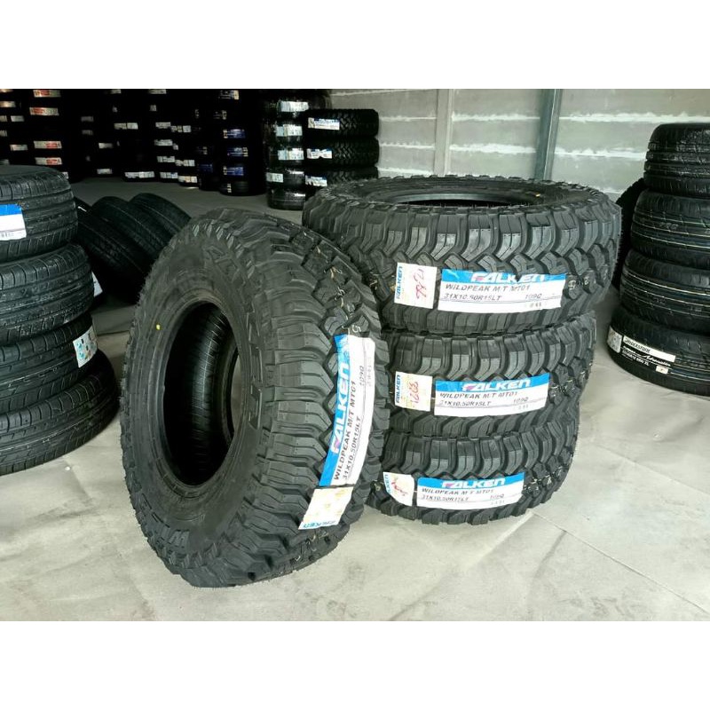 ยางใหม่ค้างปี 31×10.5R15 Falken Wildpeak MT  ผลิตปี 2021  พร้อมจุ๊บลมแปซิฟิก 4 ตัว จัดส่งฟรีมีเก็บปล