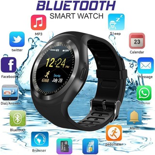 *โค้ด GIFT30 ลด 30%*Y1 Smart Watch รุ่น นาฬิกาโทรศัพท์ รองรับซิมการ์ด บลูทูธ และ แอพลิเคชั่นต่างๆ ใช้ได้ทั้ง IOS Android