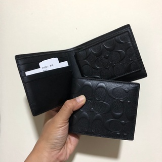 (สด-ผ่อน)🎗แท้100% COACH WALLET สีดำ