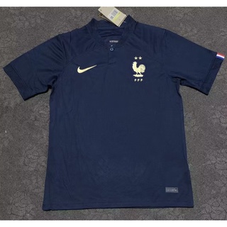 เสื้อกีฬาแขนสั้น ลายทีมชาติฟุตบอล France Home Jersey 2022-23 แห้งเร็ว ไซซ์ S-XXL AAA