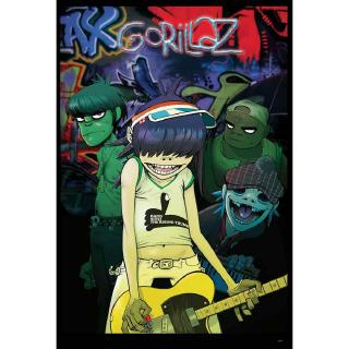 Gorillaz,โปสเตอร์วงดนตรีต่างประเทศ AM/EU