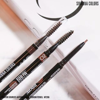 HF206 ซิวันน่า ดินสอเขียนคิ้ว Sivanna Colors Crayon Sources Automatique Eyebrow Pencil