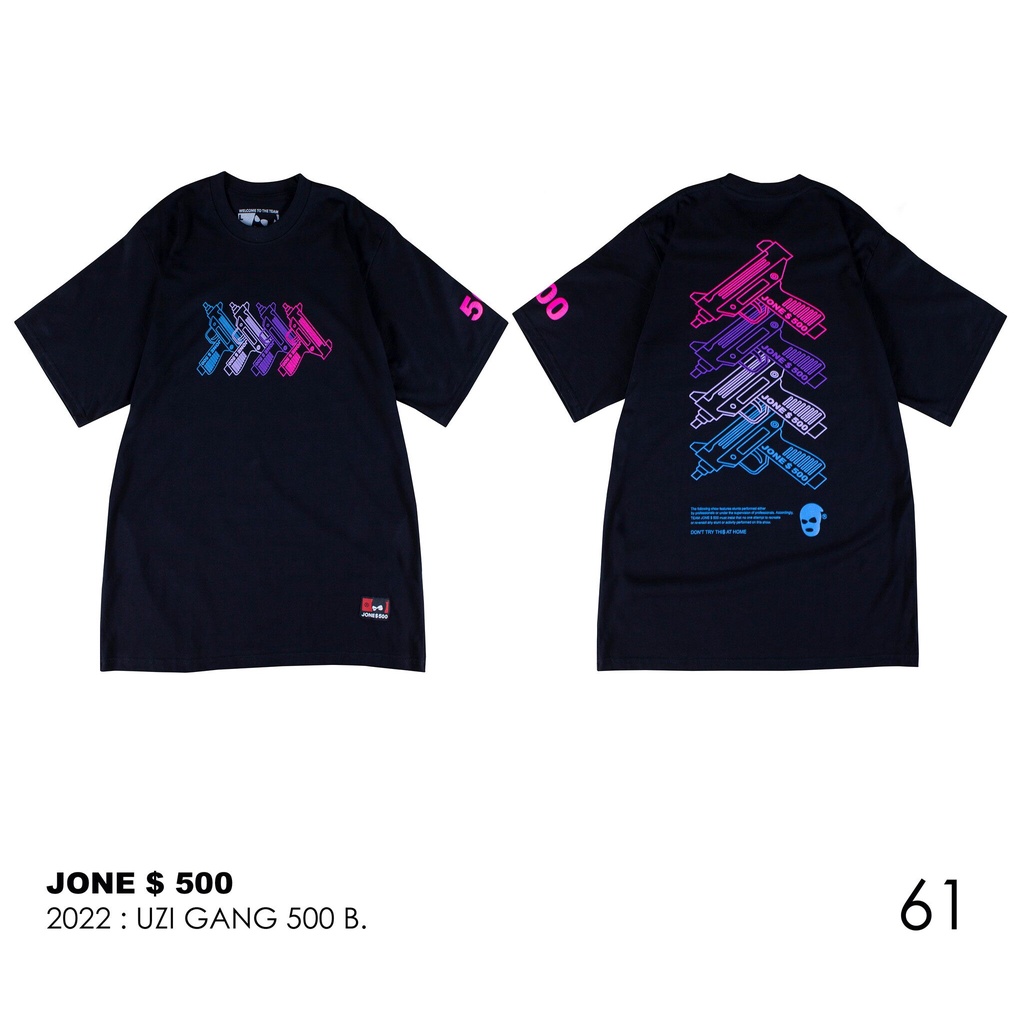 Tee JONE500 คลอเล็คชั่นล่าสุด เสื้อยืดสกรีนลาย 2022 Collection 61-63