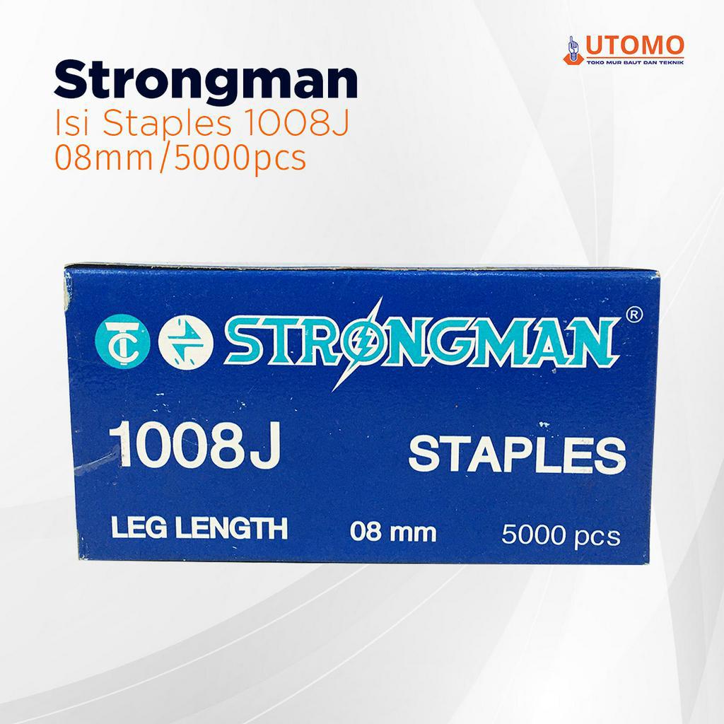 ลวดเย็บกระดาษ 1008J Strongman / ลวดเย็บกระดาษเติมเล็บ 1008J Strongman 8mm