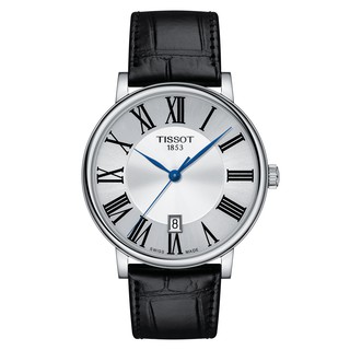 Tissot Carson Quartz ทิสโซต์ คาร์สัน สีเงิน น้ำเงิน ดำ T1224101603300 นาฬิกาผู้ชาย