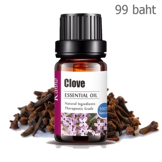 Aliztar 100% Pure Clove Essential Oil 10 มิล น้ำมันหอมระเหยกานพลูแท้ สำหรับอโรมาเทอราพี เตาอโรมา เครื่องพ่นไอน้ำ ผสมน...