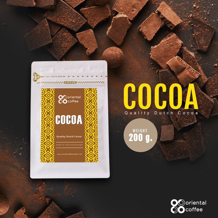 ผงโกโก้ 100% Oriental Cocoa 100% Dutch Cocoa (สินค้ามีพร้อมส่ง)