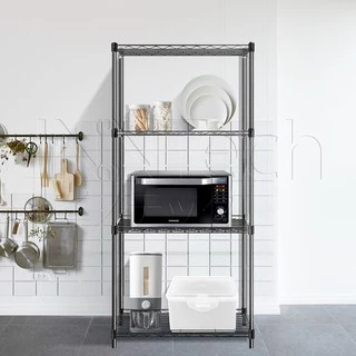 InnHome ชั้นวางของ ชั้นวาง 4 ชั้น อเนกประสงค์ รองรับน้ำหนักได้ 120 kg ขนาด 56 x 35 x 120 cm