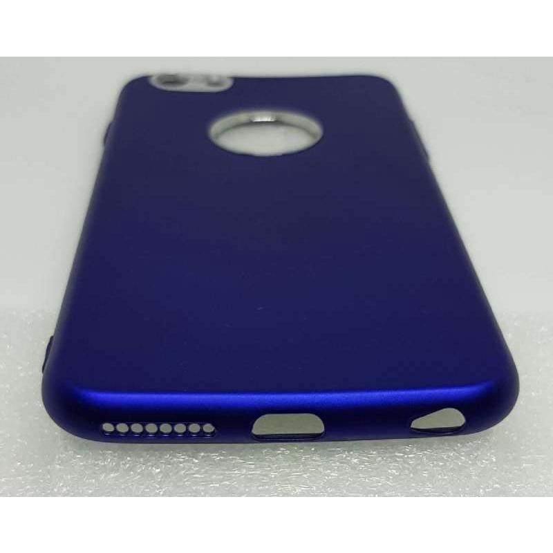 เคสสีน้ำเงิน ไอโฟน6พลัส / 6เอสพลัส โชว์โลโก้ หน้าจอ5.5นิ้ว Matte Case i6Plus / i6sPlus (5.5 ) Blue