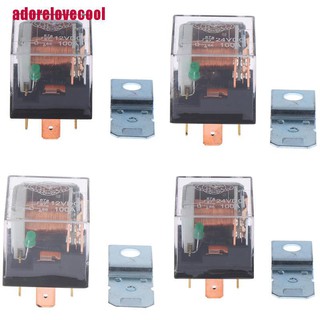 [adorelovecool] รีเลย์ควบคุมรถยนต์ กันน้ํา 12v 24v 100a 4pin 5pin spdt