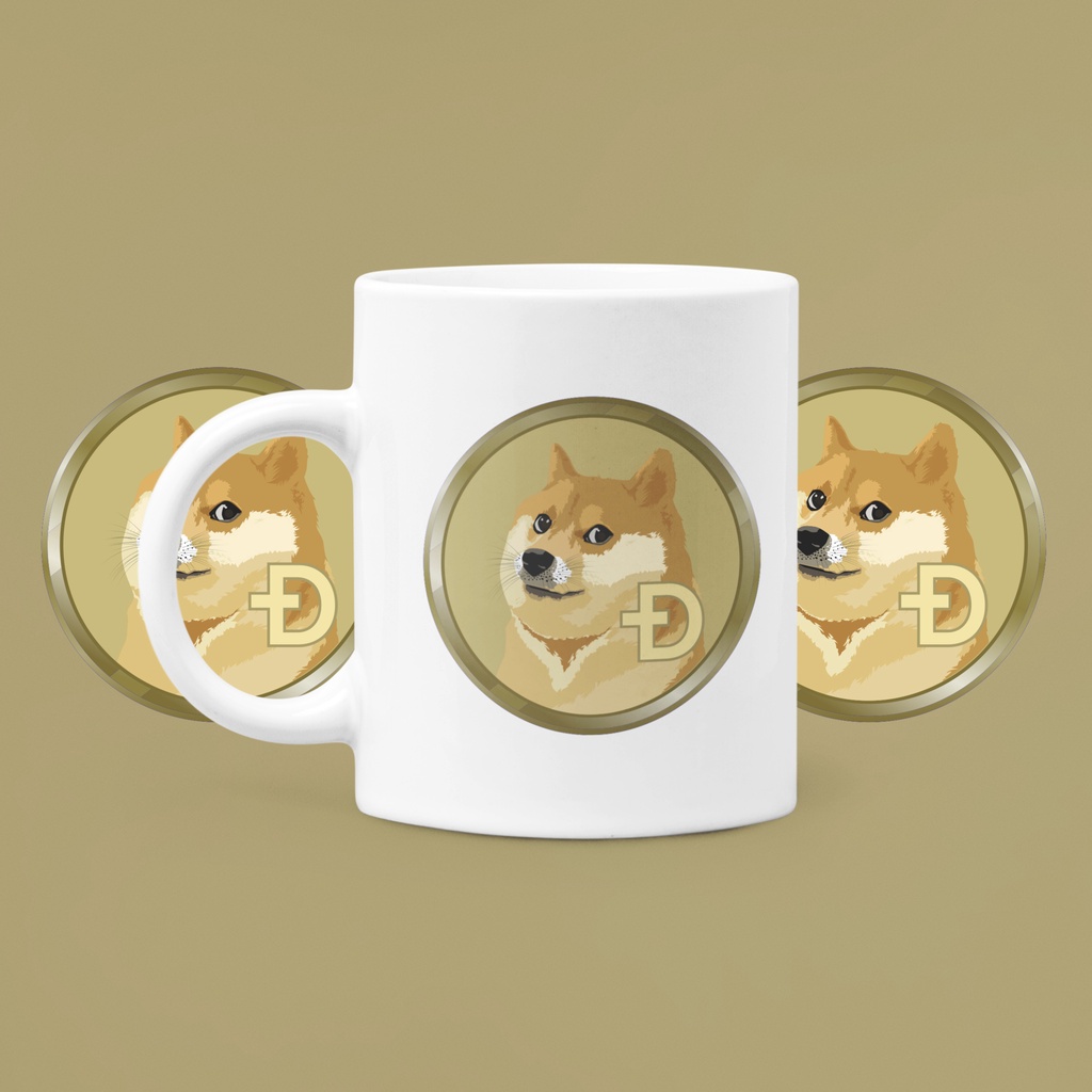 Crypto Mug "Doge Coin" - Crypto Glass / Crypto Doge Coin Cup