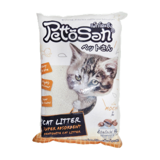 Pettosan ทรายแมว กลิ่นกาแฟ ขนาดถุง 5 ลิตร.
