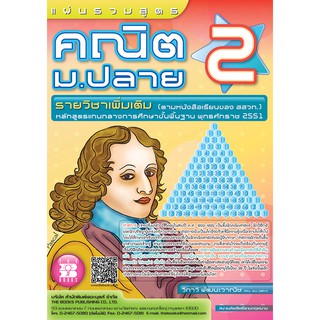 แผ่นรวมสูตรคณิต ม.ปลาย 2 (รายวิชาเพิ่มเติม) [ND09]