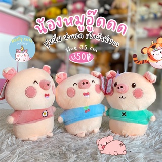 ReallyCute (พร้อมส่ง) ตุ๊กตา หมู ใส่เสื้อ น่ารักมาก