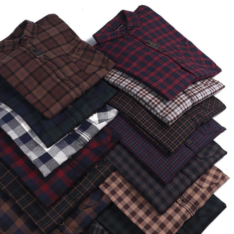 Kemeja Premium Long Sleeve BRILL EIGHTY EIGHTY Flannel Shirt 03