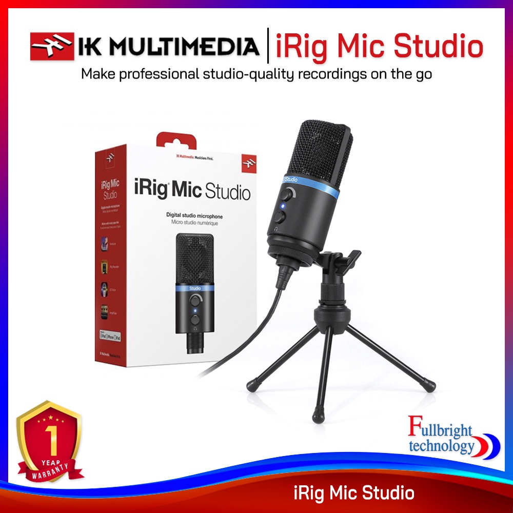 IK Multimedia iRig Mic Studio USB Cardioid Condenser Microphone ไมโครโฟนยูเอสบี ประกันศูนย์ 1 ปี