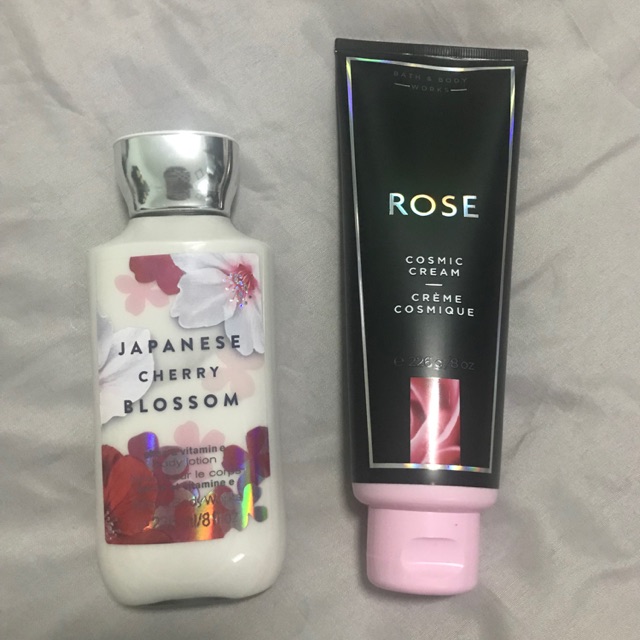 Bath &amp; body work body lotion // japanese cherry blossom // rose