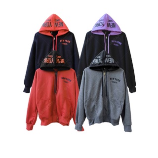 โปรโมชั่น : ของแท้เสื้อกันหนาวNew York รุ่นหมวกขาว