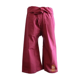 กางเกงเล สีแดงเลือดนก แบบยาว Thai Fisherman Pants