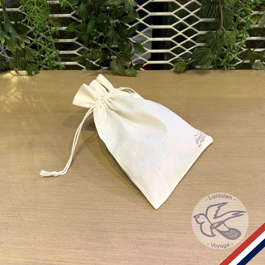 [ของแท้][สินค้าขายดี] Accessories Pouch ถุงผ้าดิบหูรูด [ถุงผ้าใส่อุปกรณ์]